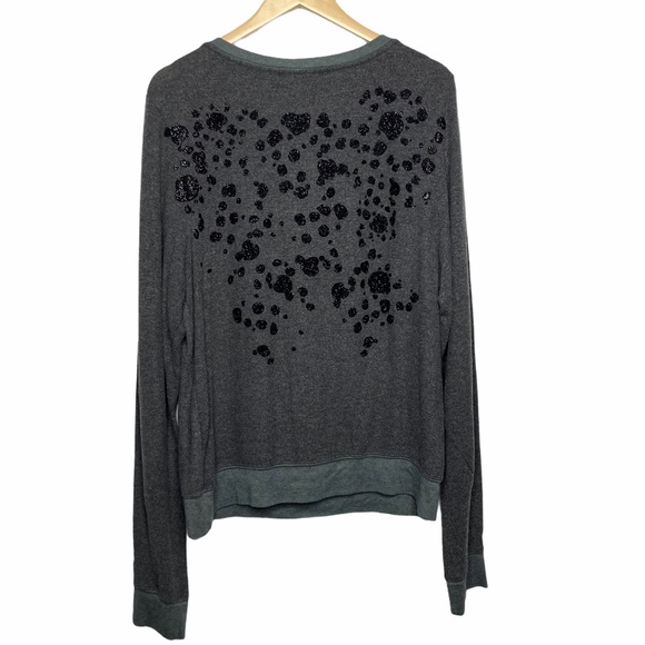 NWOT Wildfox Sparkly Beach Sequin Leopard Pullover - Picture 7 of 7